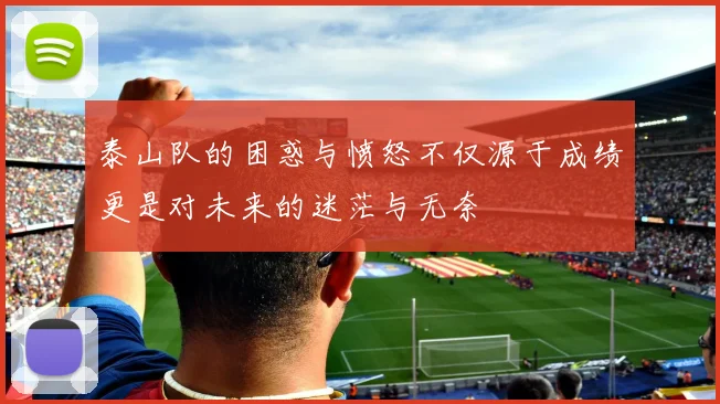 泰山队的困惑与愤怒不仅源于成绩更是对未来的迷茫与无奈